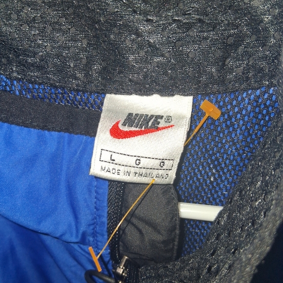 VTG 90’s Nike Full Zip Windbreaker Vented WindbreakerJacket Size L - Picture 4 of 9